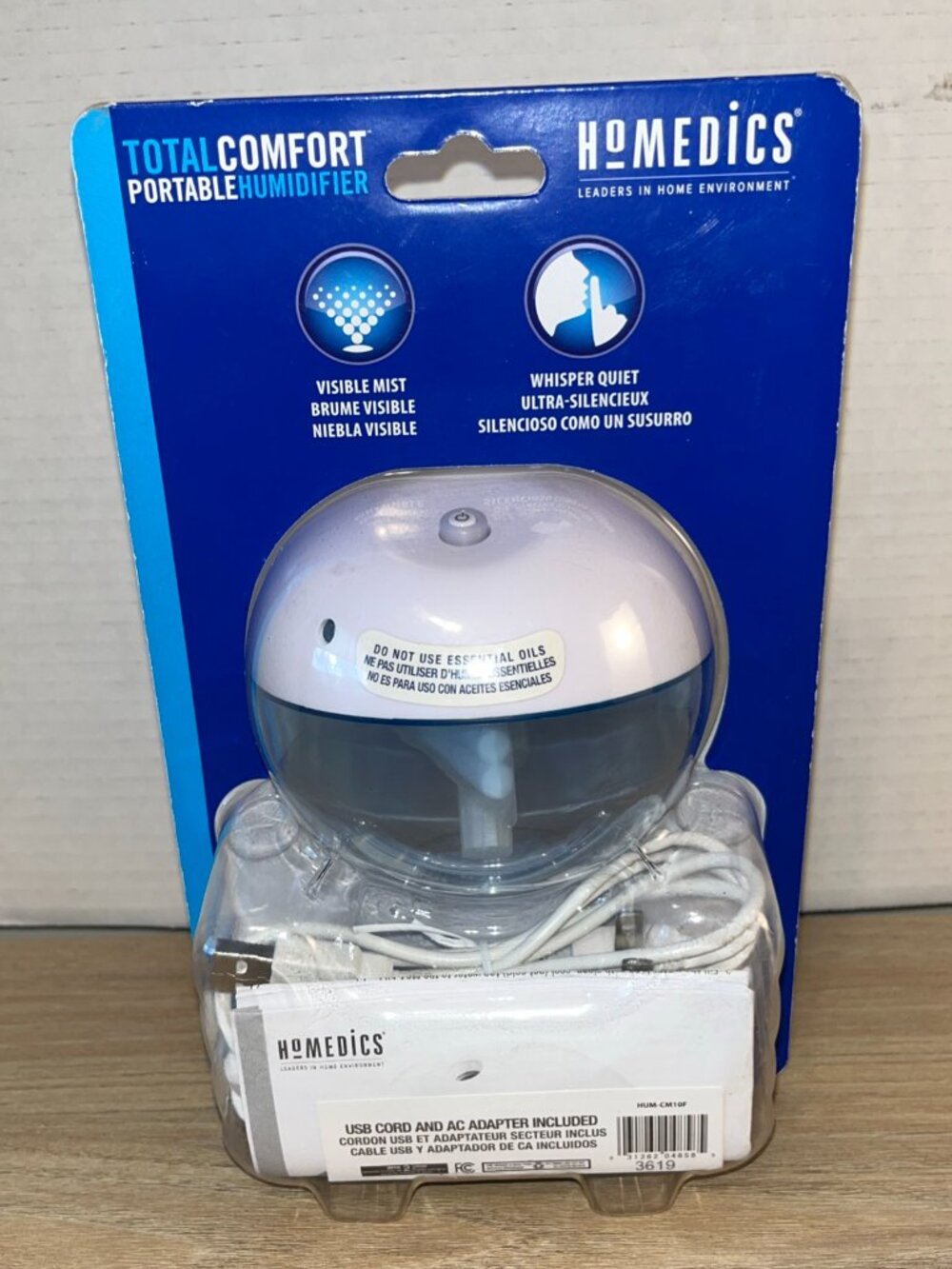 HOMEDICS Portable Humidifier “Total Comfort” - Picture 3 of 4